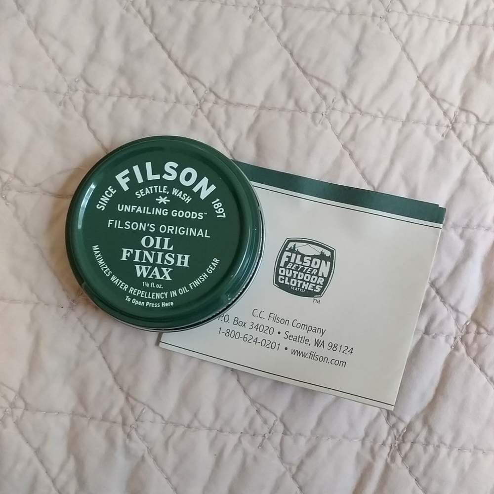 Filson Oil Finish Wax (Unopened -- Colorless)